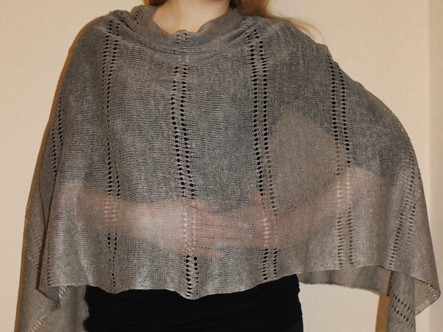 【翌日発送可能】 Pure Cape Linen Pancho Sweater Linen Ponho Wrap Pancho Linen チュニック