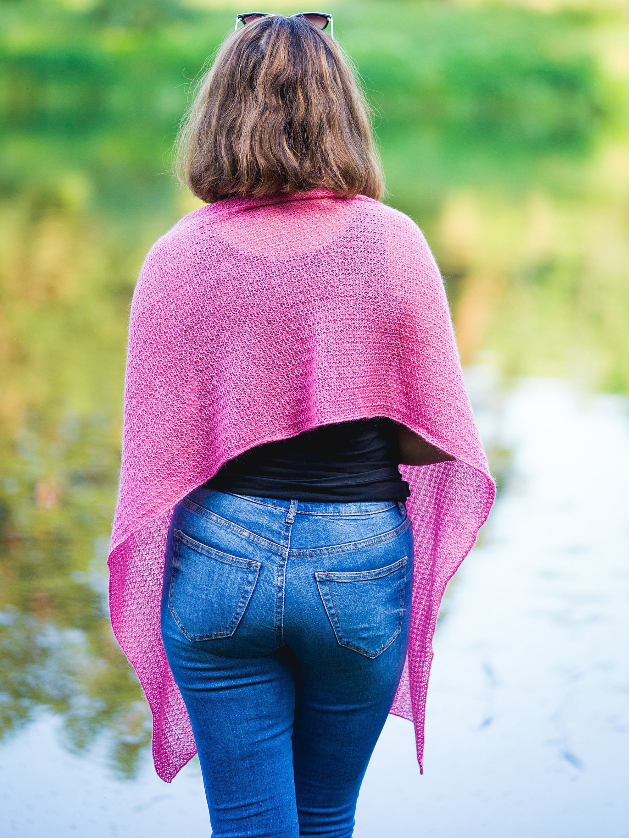 pale pink shawl wrap