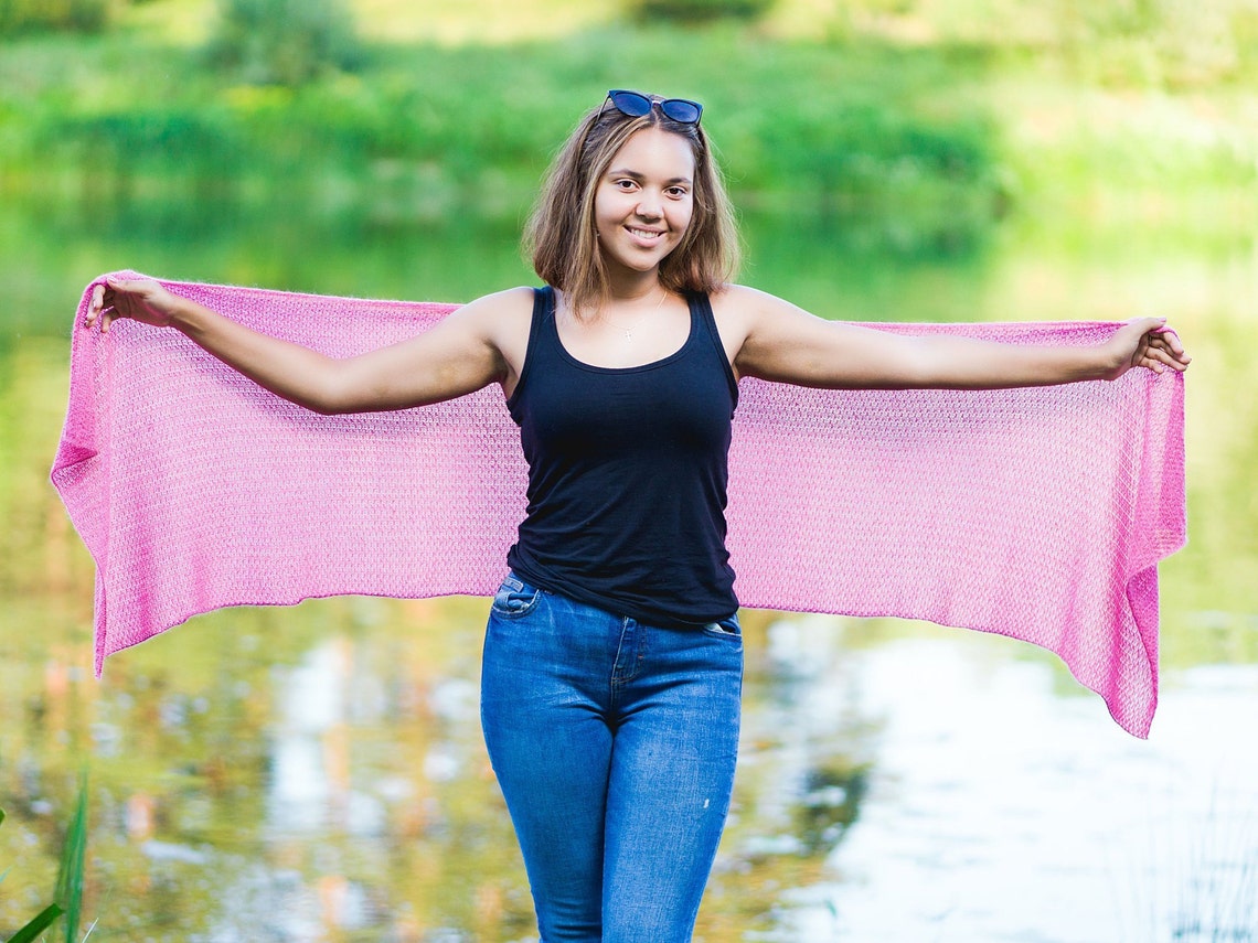 pale pink shawl wrap