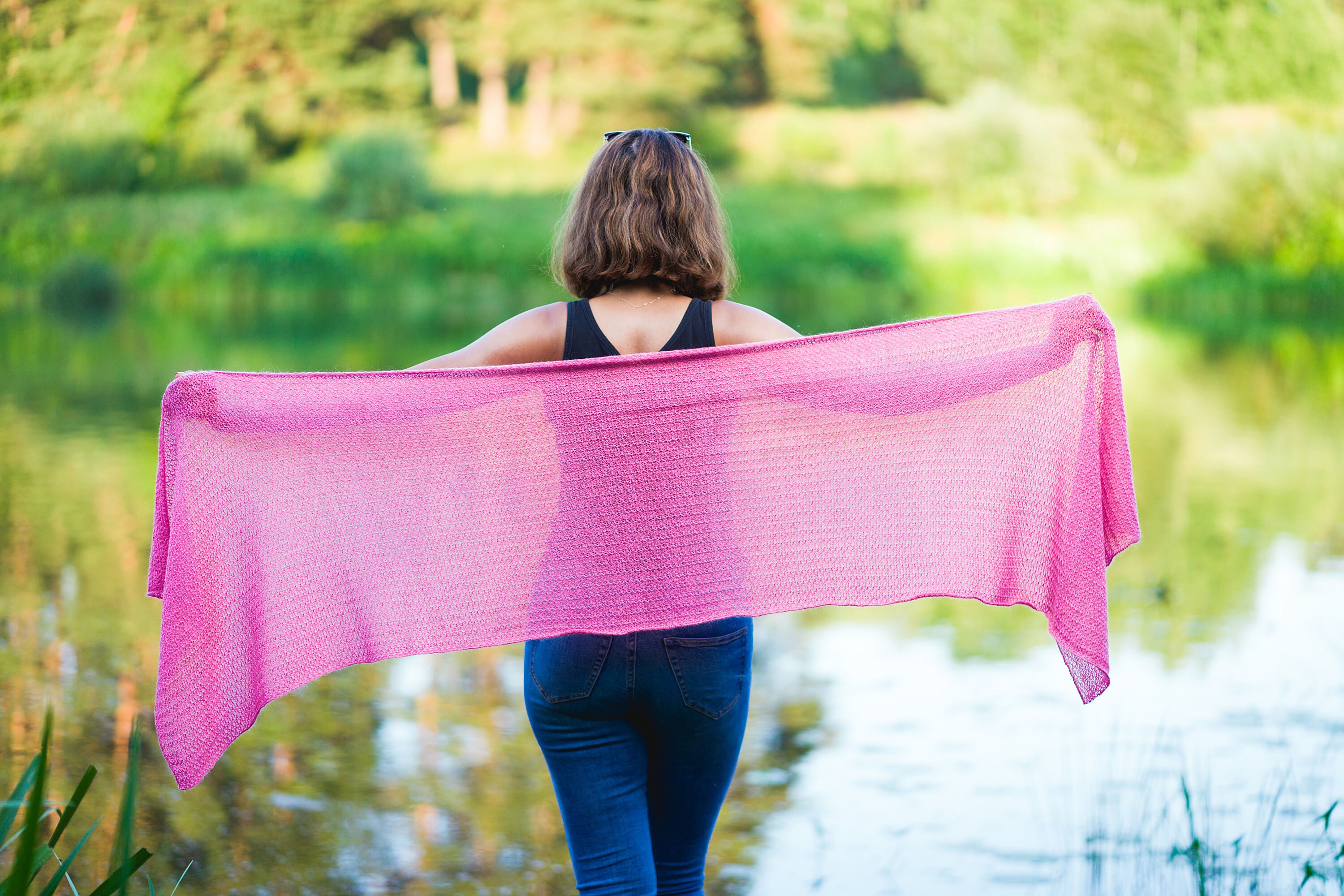 pale pink shawl wrap
