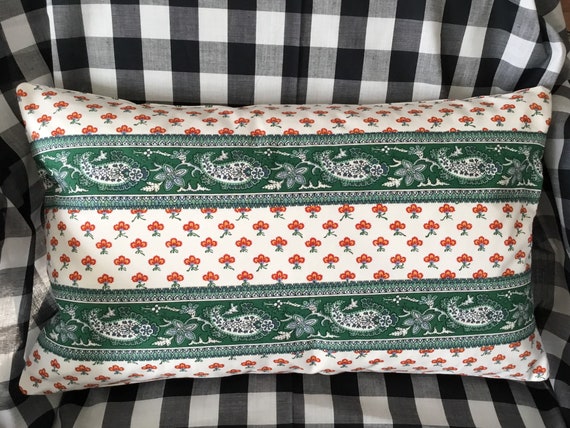 Handmade Pierre Deux Pillow Red Green Etsy