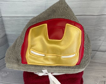 Iron Man hooded towel