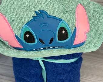 Stitch hooded towel gift, Lilo and Stitch