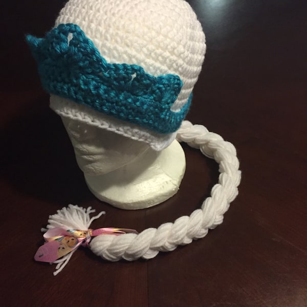 Crochet Princess Hat Avaliable in mulitiple sizes