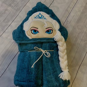 Ice princess hooded towel, Frozen, Cold princess