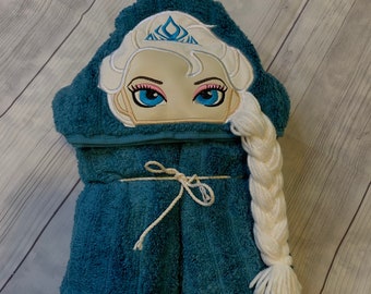 Ice princess hooded towel, Frozen, Cold princess