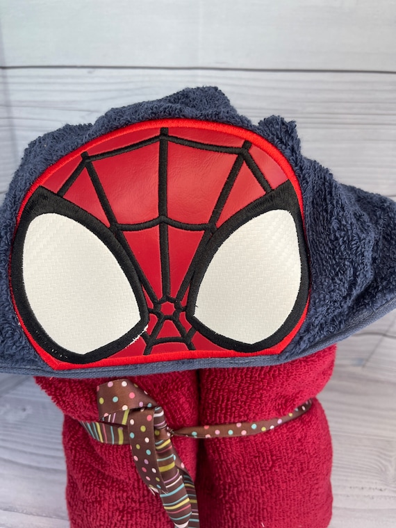 Spiderman hooded towel sale