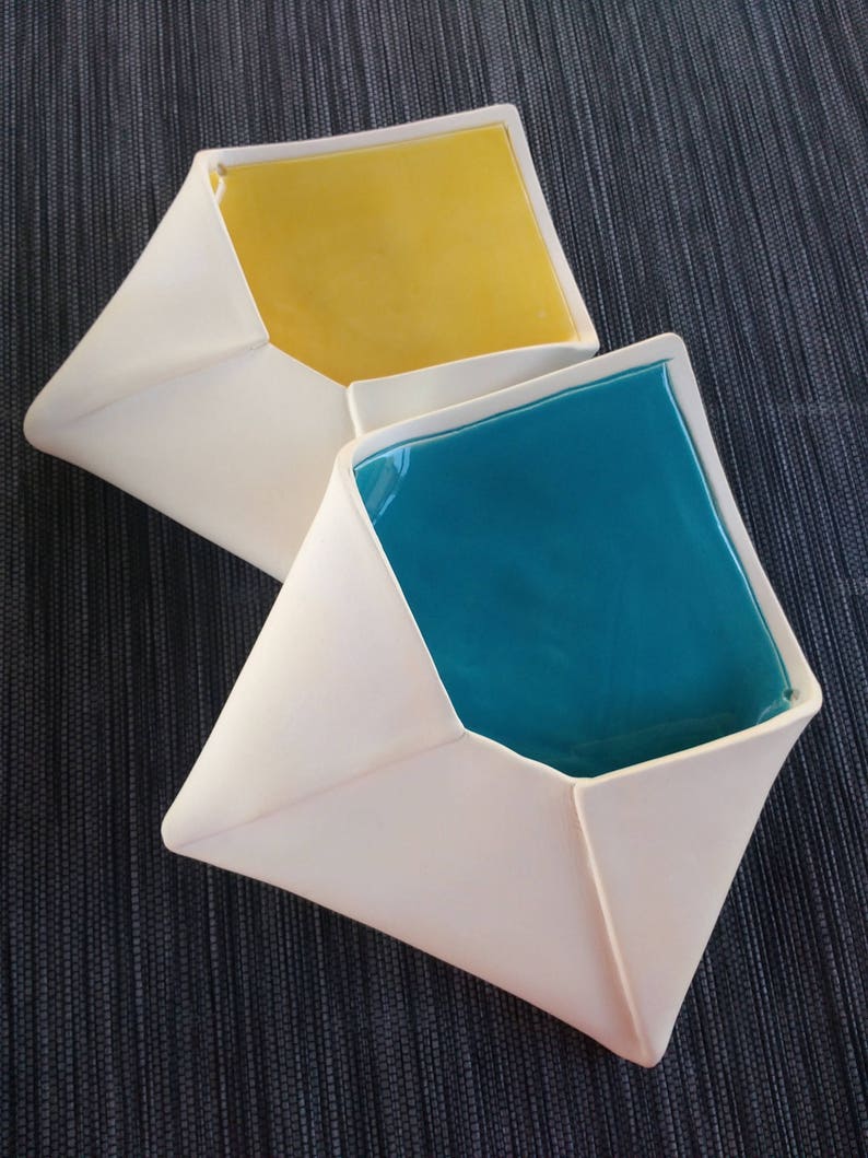 Wall Vase Pocket Vase Ceramic Wall Vase Ceramic Envelope Etsy
