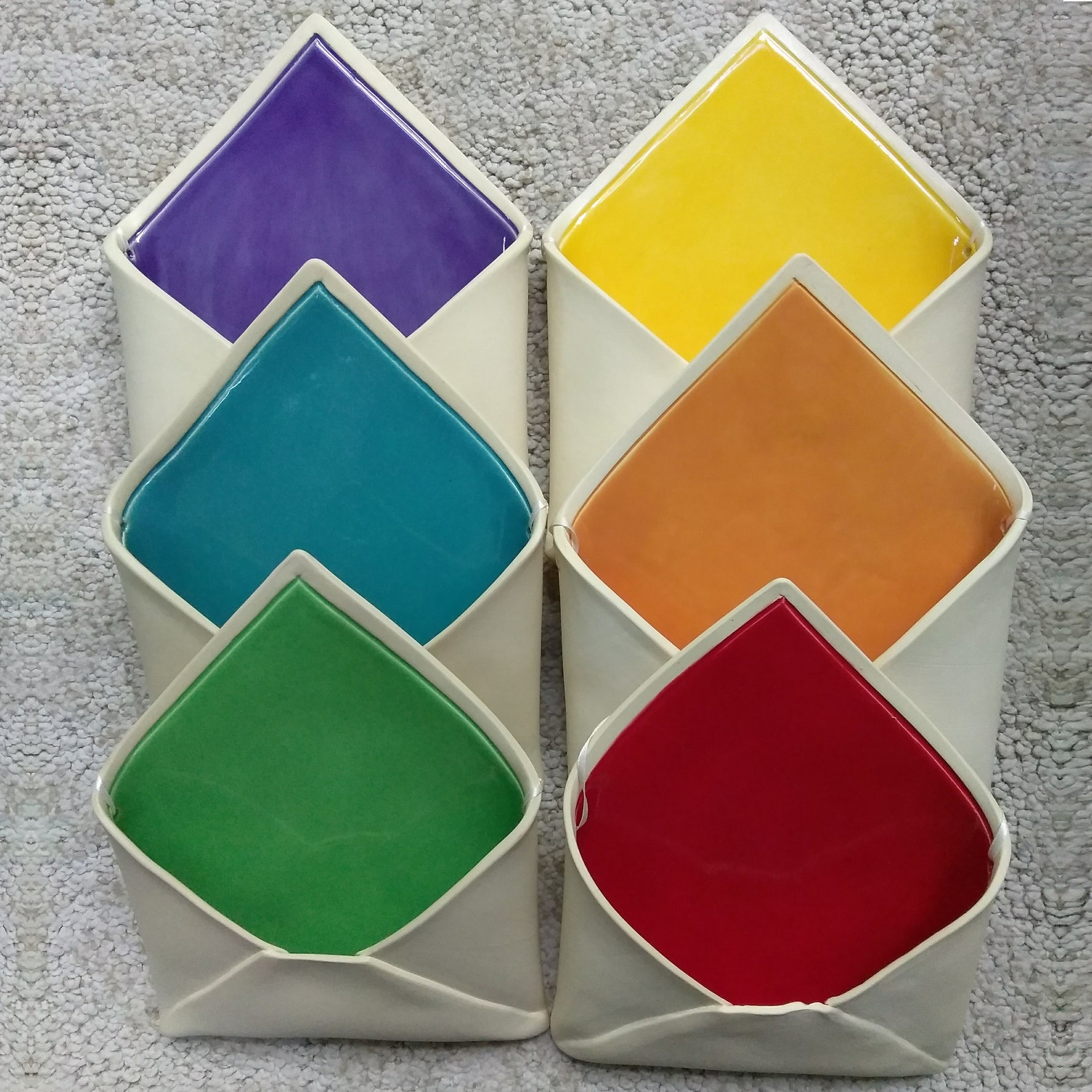 Wall Vase Pocket Vase Ceramic Wall Vase Ceramic Envelope Etsy