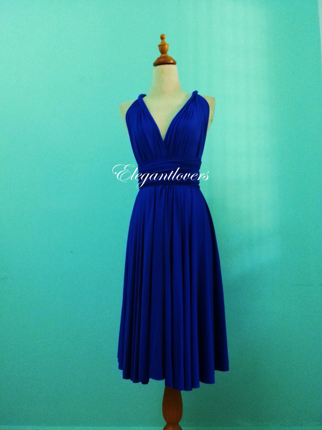 Vestido azul cobalto - Etsy México Vestido azul cobalto - Etsy México