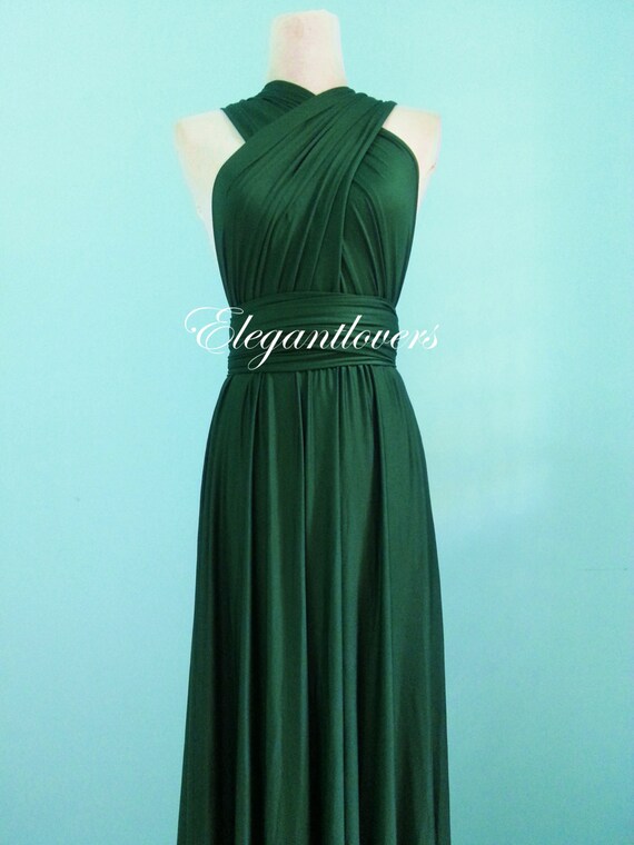 dark olive green prom dress