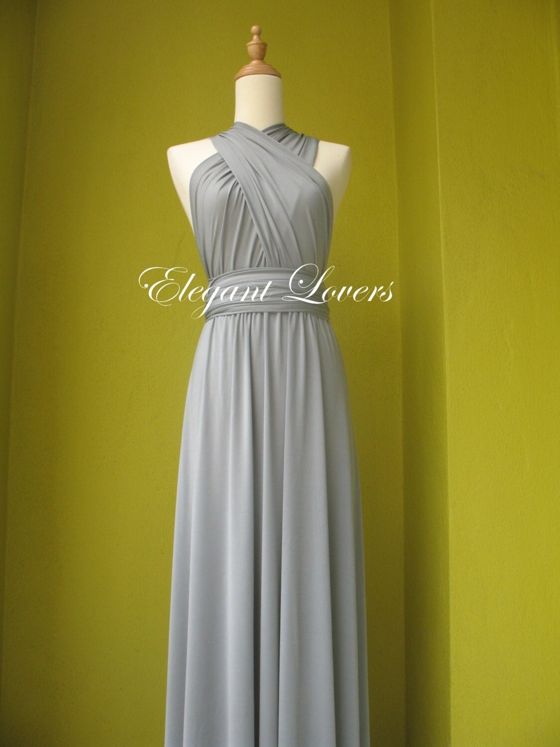 Grey Bridesmaid Dress Ball Gown Floor Length Prom Dress - Etsy