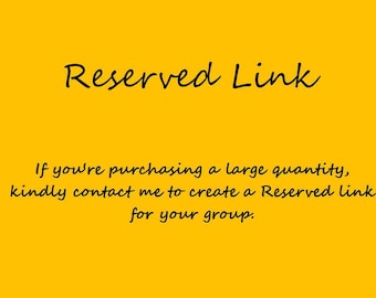 Reserved Link is Special Designed for a Large Quantity Purchase