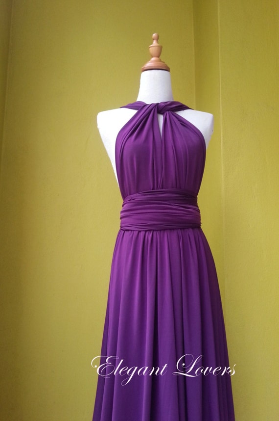 purple colour party frock