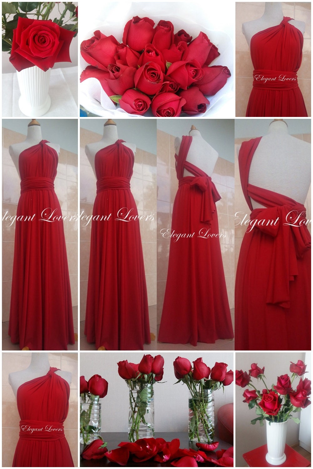 Infinity dress cheap bloody red