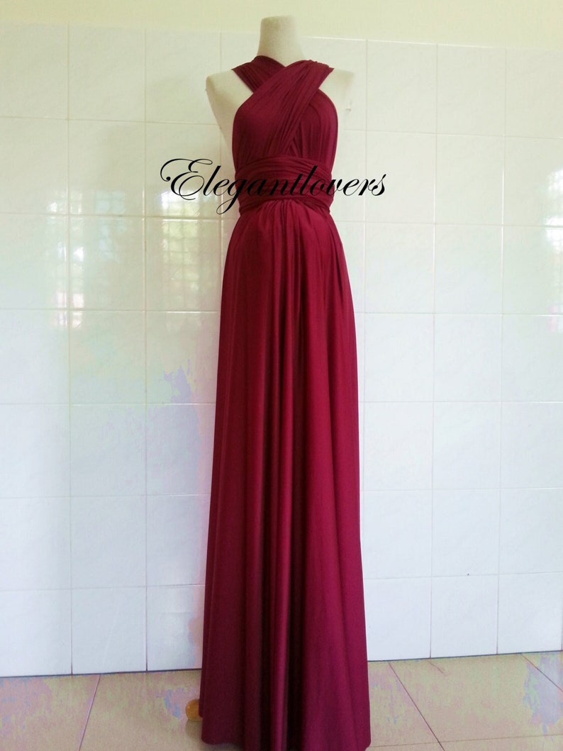 Red Wine Merlot Burgundy Maternity Dress Wedding Maroon Infinity Wrap Convertible Cocktail Plus Size Women Clothing Maxi Handmade Dresses 