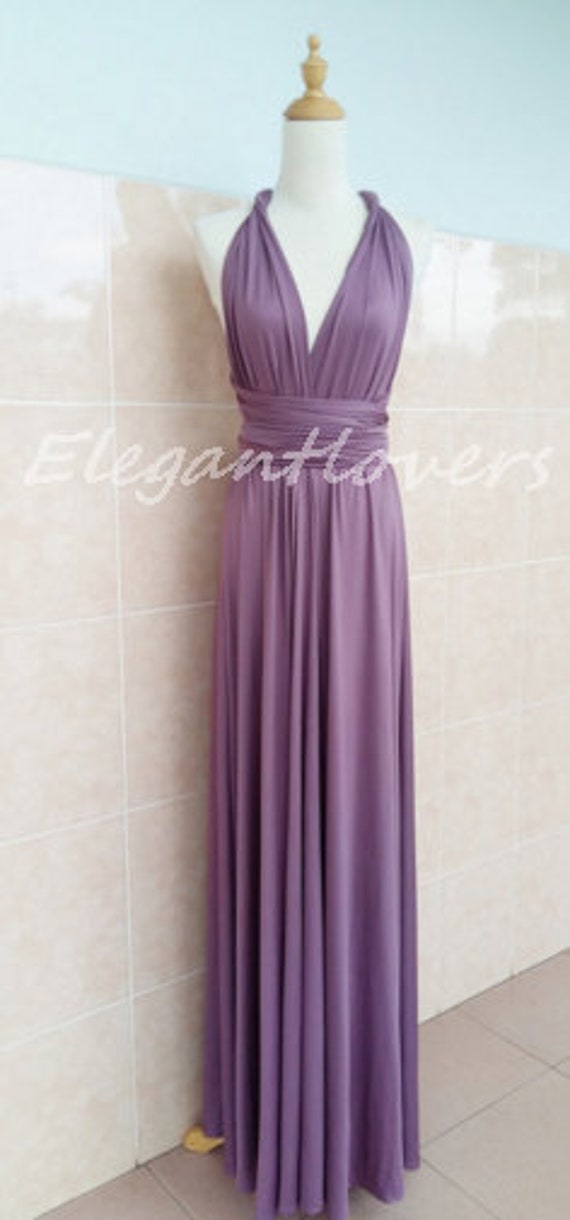 mauve infinity dress
