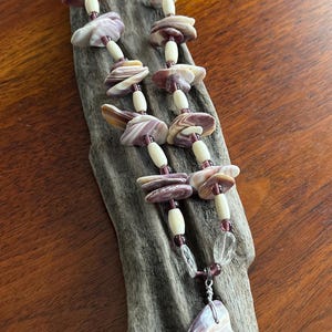 Handgefertigte indianische Wampum Muschel Halskette