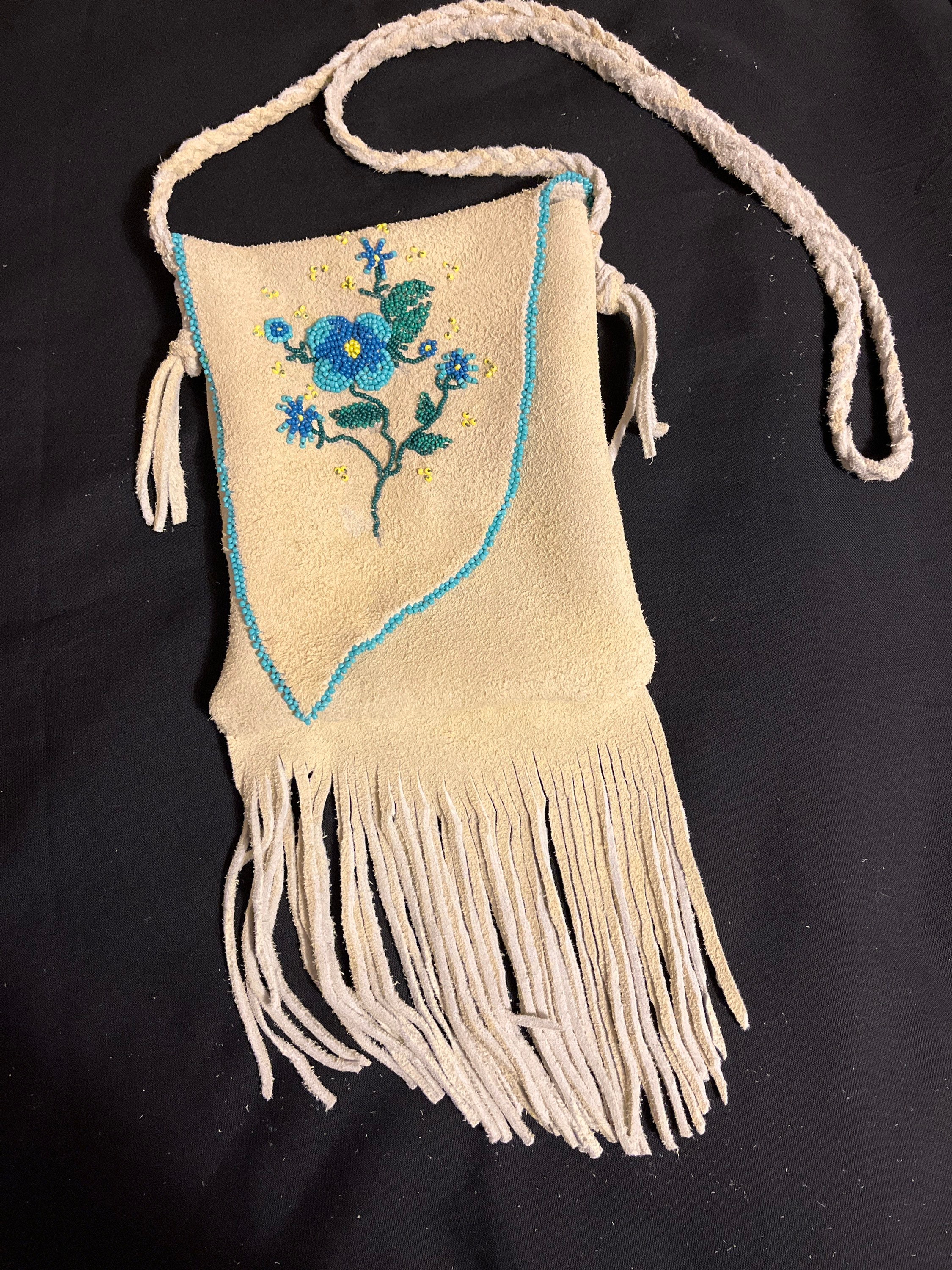 SMOKE BUCKSKIN Leather Hide for Native Crafts Laces Pipe Bags Regalia Pelt  Skins