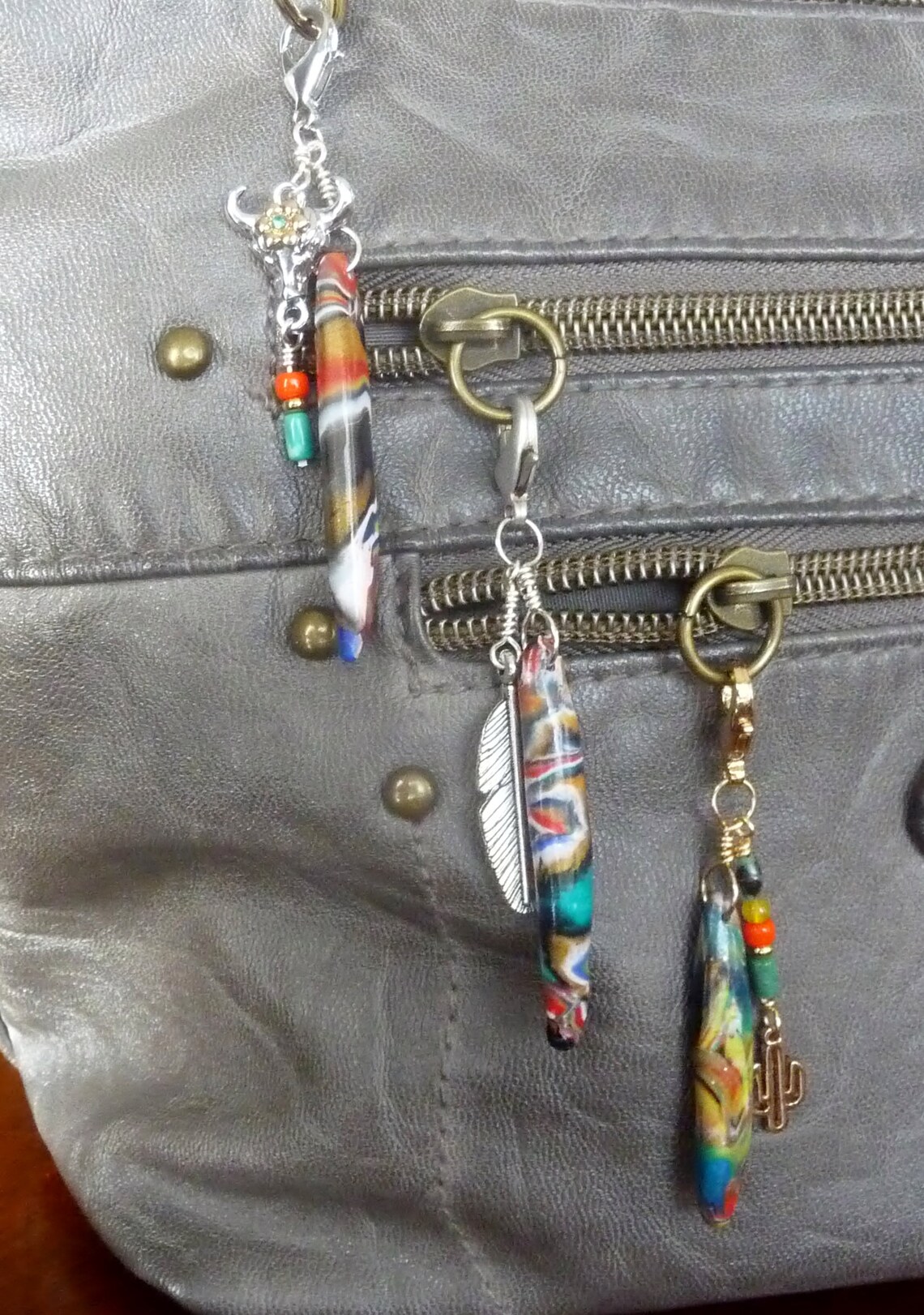 Southwestern Purse Zipper Pull Charms Etsy
