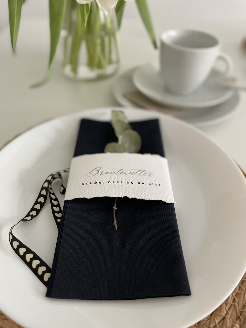 Napkin bands personalized for your wedding image 2