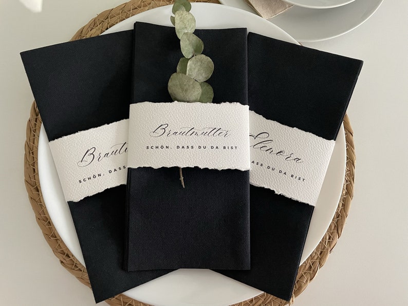 Napkin bands personalized for your wedding image 4