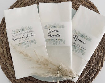 Parchment napkin banderole
