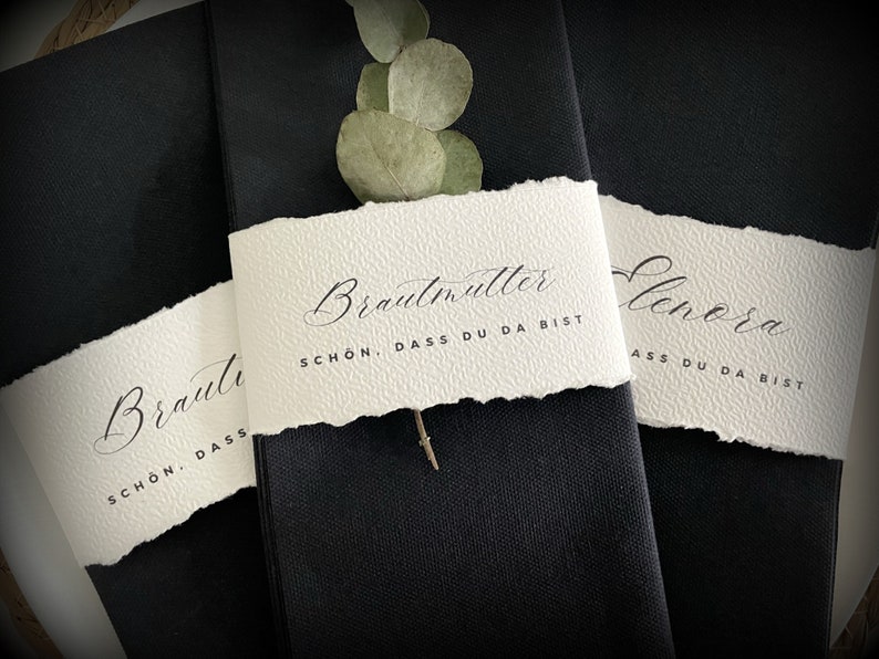 Napkin bands personalized for your wedding image 5