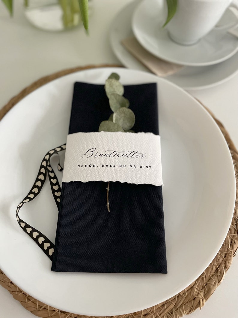 Napkin bands personalized for your wedding image 3