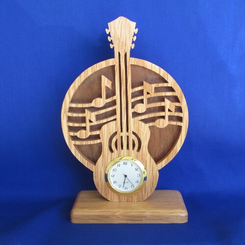 Acoustic Guitar Decorative Wall Clock Music Decor Musician Etsy
