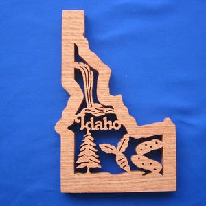 State of Idaho Wall Hanging (Oak or Walnut)