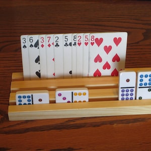 Playing Card / Domino Holder (set of 2, 4, 6 or 8)