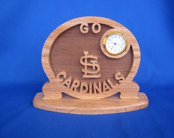 Cardinals Desk Clock