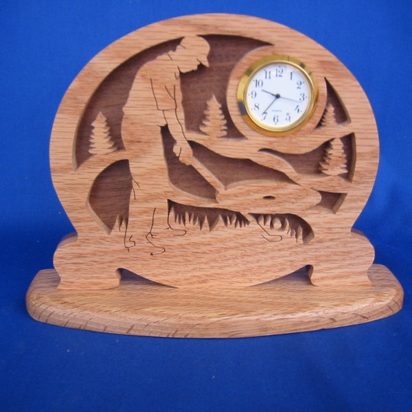 Golf Desk Clock Etsy