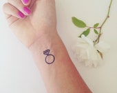 Temporary tattoo, ring tattoo, wedding tattoo, fun wedding favor, love tattoo, custom wedding tattoo, wedding game, love tattoo, love art