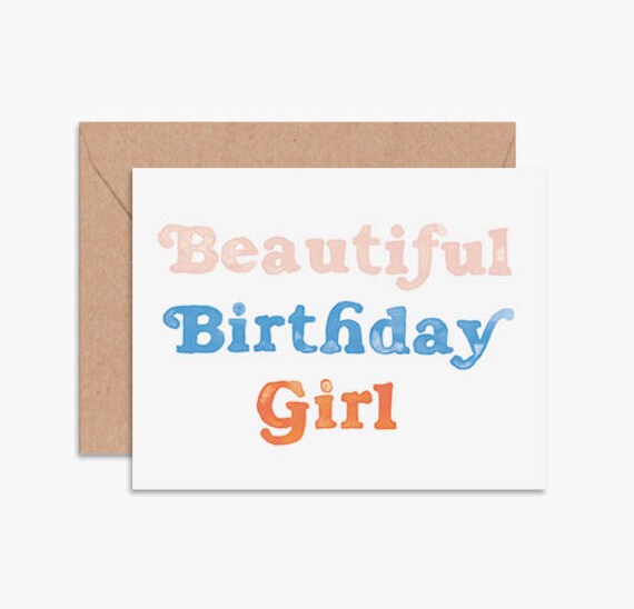 Birthday girl card best friend birthday card girlfriend | Etsy