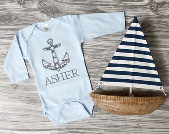 baby boy nautical coming outfit personalized