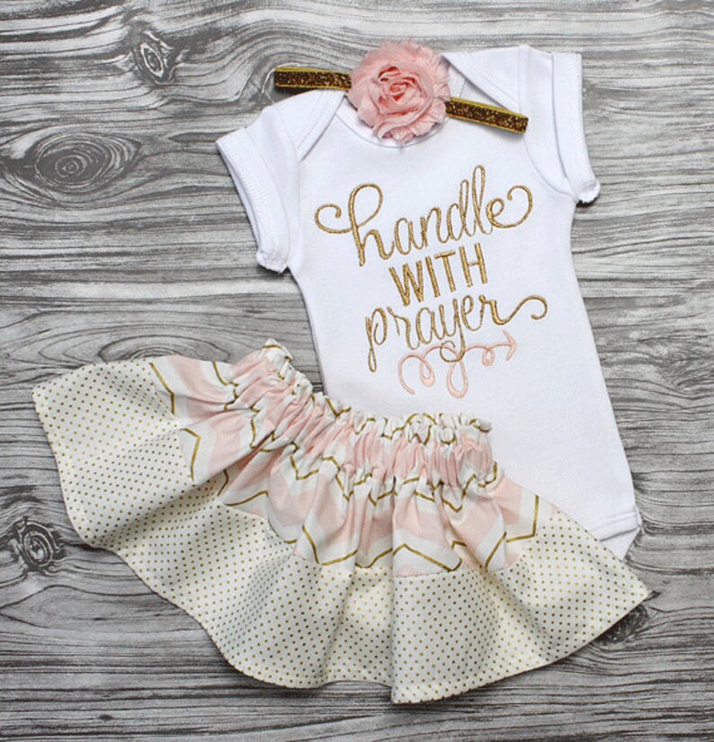 Baby girl coming home outfit personalized baby shower gift Etsy