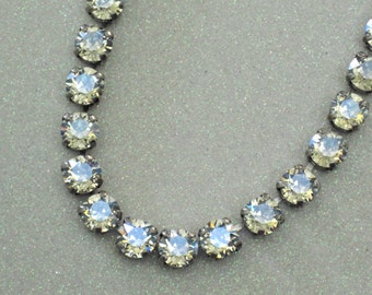 Shine On - Moonlight AB Swarovski Crystal 8mm Chain Necklace - Beautiful Moonlight Aurora Borealis Crystals - Handcrafted