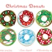 Donuts Clip Art - Christmas Donuts Clipart -Donut Clip Art - Christmas Clipart