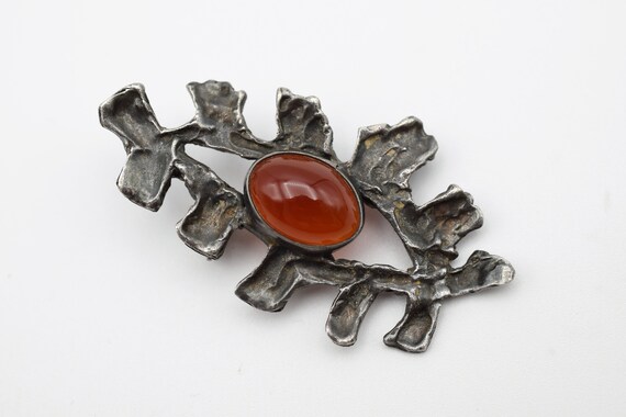 Amazing Adaya vintage Austrian Crystal Czech Glass Enamel handcrafted in Israel signed Artisan Brooch