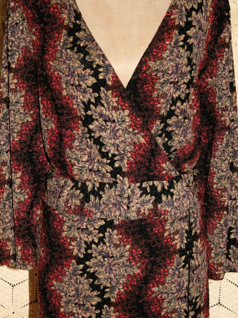 Womens Plus Size Tops 2X Blouse 34 Sleeve V Neck Black Print Fall Clothing Boho Bohemian Plus Size Clothing Coldwater Creek Womens Clothing