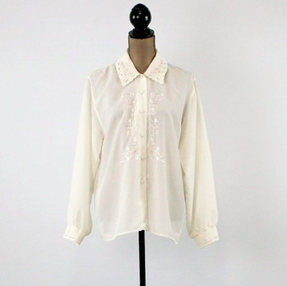 dressy long sleeve white blouses
