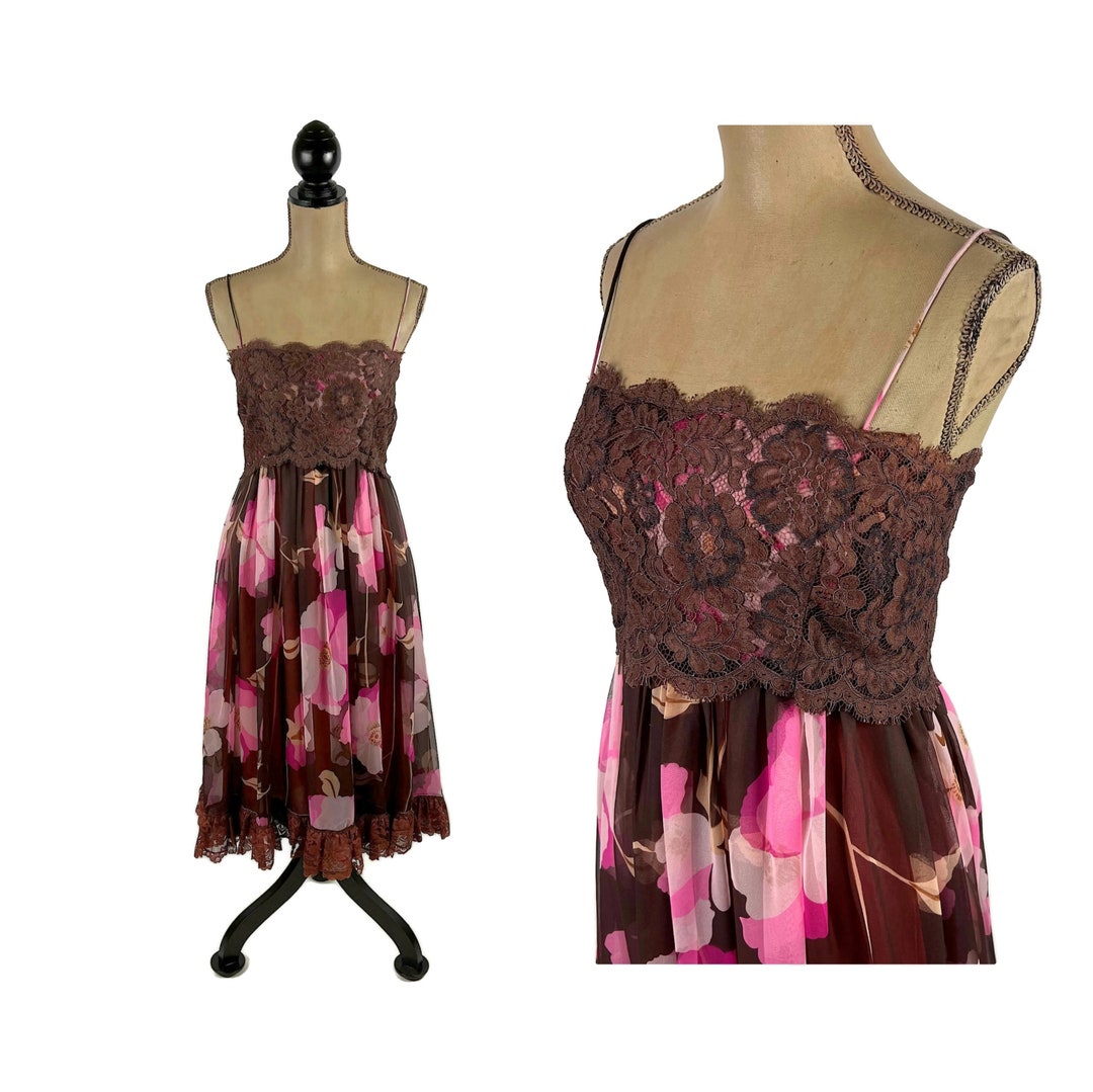 70’s Dreamy Floral Chiffon Dress main image 1