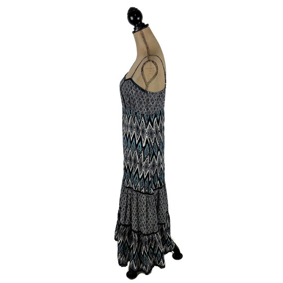 S 90s Y2K Long Cotton Tiered Maxi Dress, Boho Spa… - image 6