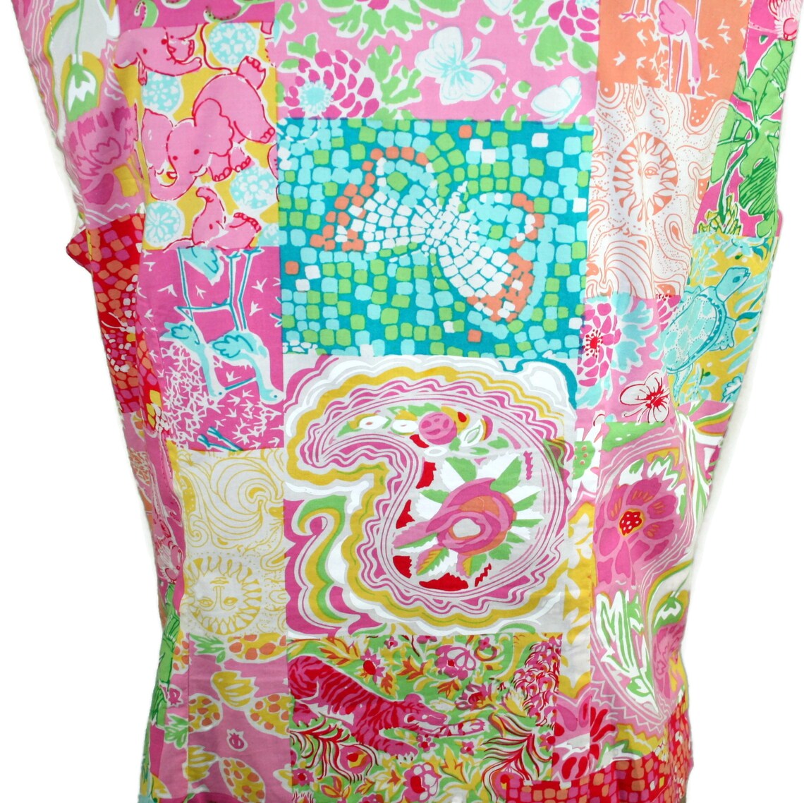 Sleeveless Cotton Blouse Novelty Print Colorful Summer Tops | Etsy