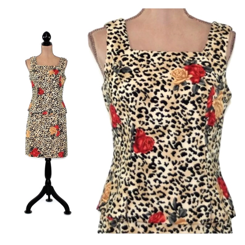 Floral Cheetah Dress