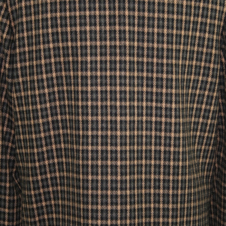 Vintage Clothing Sag Harbor Size 12 90s Plaid Blazer Jacket Women Large Black /& Tan Check Wool Blend Shoulder Pads Fall Winter Clothes