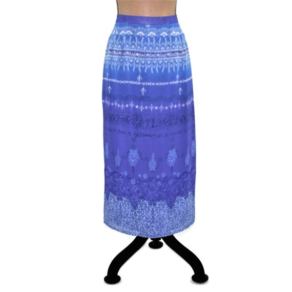 chiffon petite maxi skirt