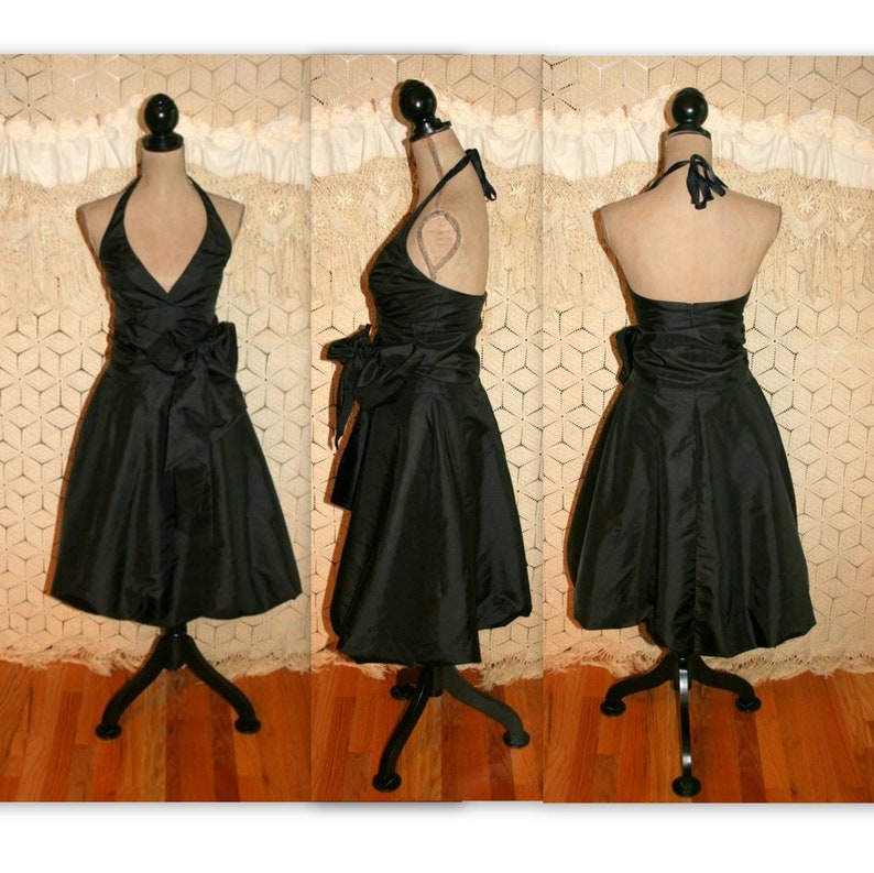 big black cocktail dress